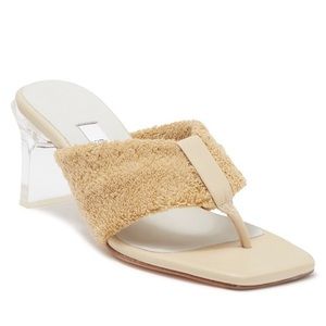 NEW Miista Carissa Thong Toe Sandal Beige Women’s Shoes Size 39EU